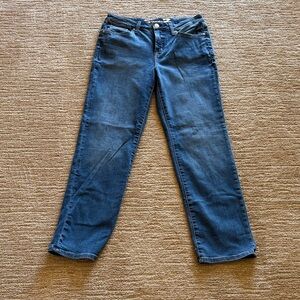 Seven7 Women's Straight Leg Blue Jeans